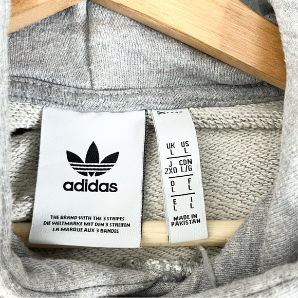 Adidas Adicolor Classic Trefoil Hoodie Sweatshirt - Picture 11 of 11